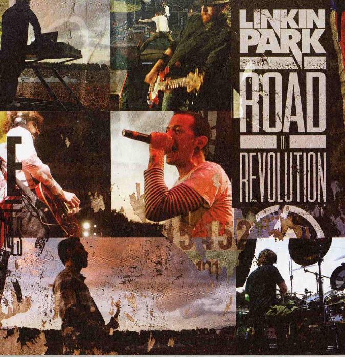 couverture du livret de l'album road to revolution de Linkin Pak