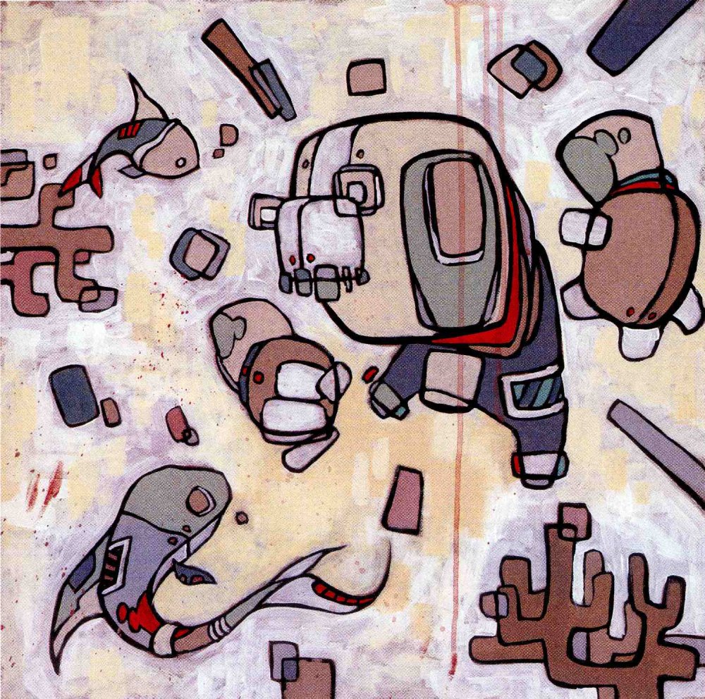 Persono non grata, peinture tirée de Back de Diamonds, Spades, Hearts & Clubs' par Mike Shinoda
