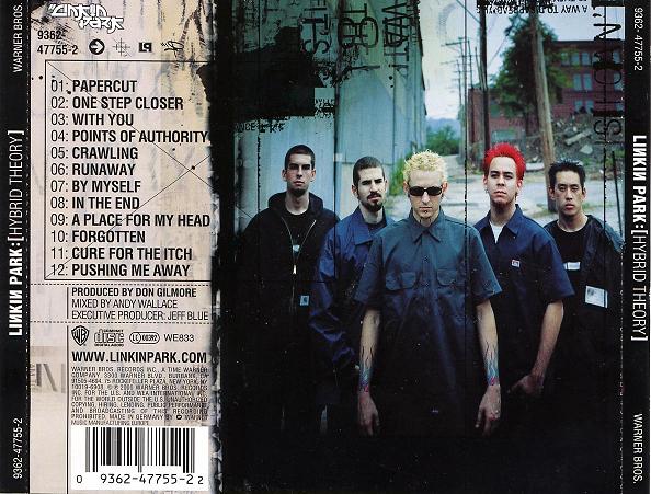 Back de l'album Hybrid Theory