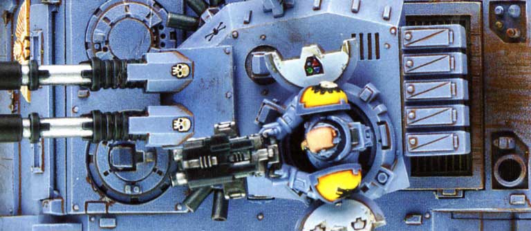 Tank Predator vue de dessus (Space Marine - Warhammer 40.000)