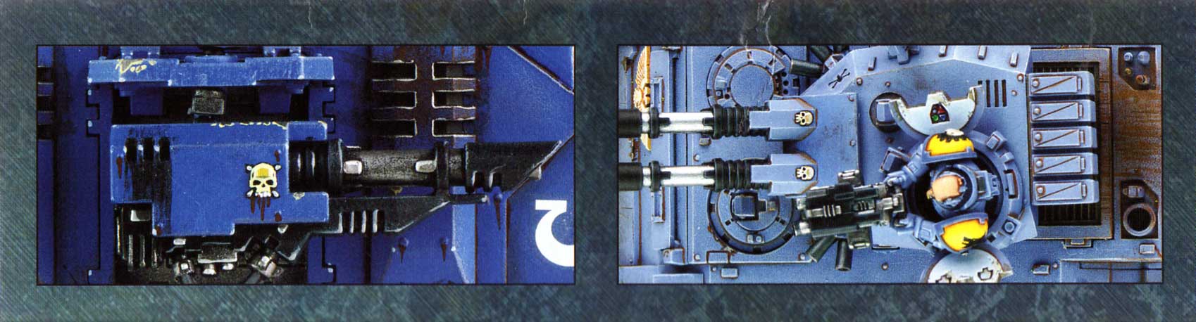 boîte dos droite et gauche Tank Predator (Space Marine - Warhammer 40.000)