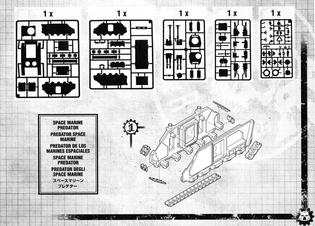 Notice P5 Tank Predator (Space Marine - Warhammer 40.000)
