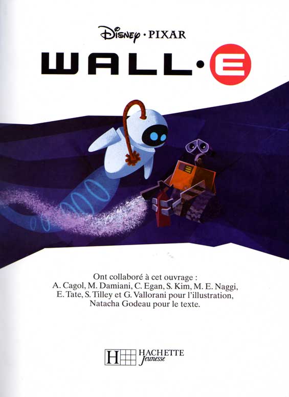 Wall-E (livre pour enfant Hachette 2008) page 1