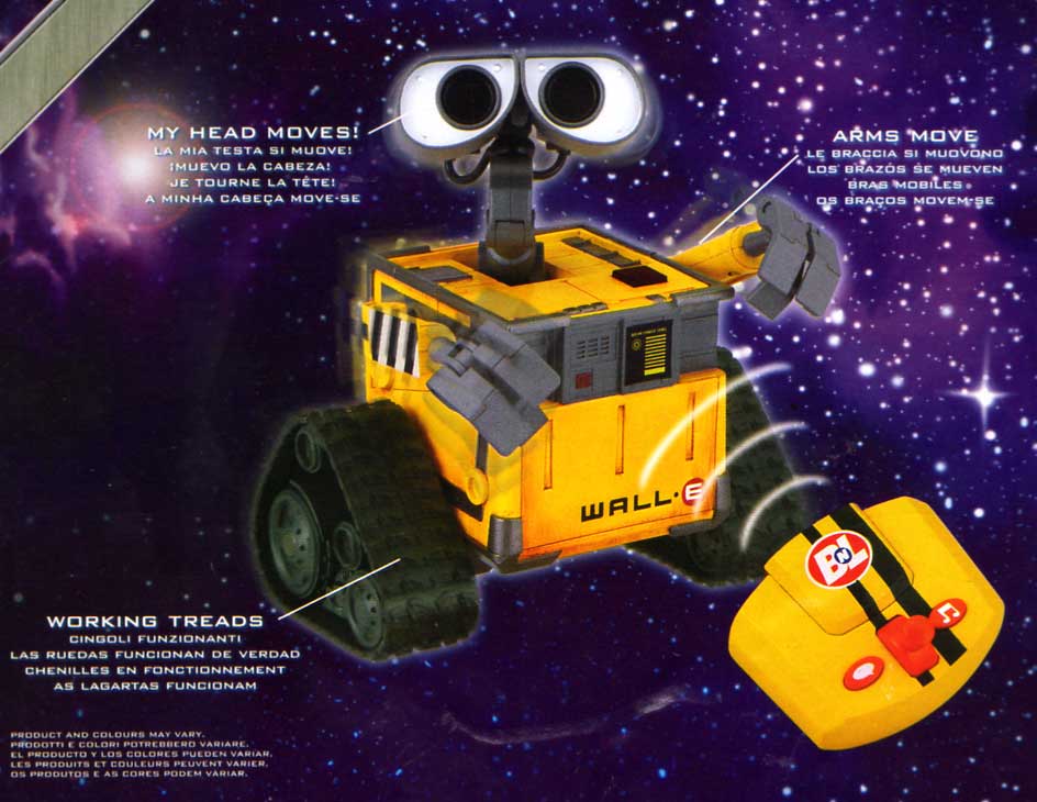 Thinkway Toys : Wall-E télécommandé (2008) petit modèle