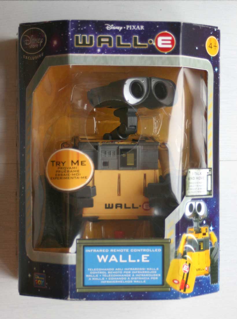 Thinkway Toys : Wall-E télécommandé (2008) Packaging face