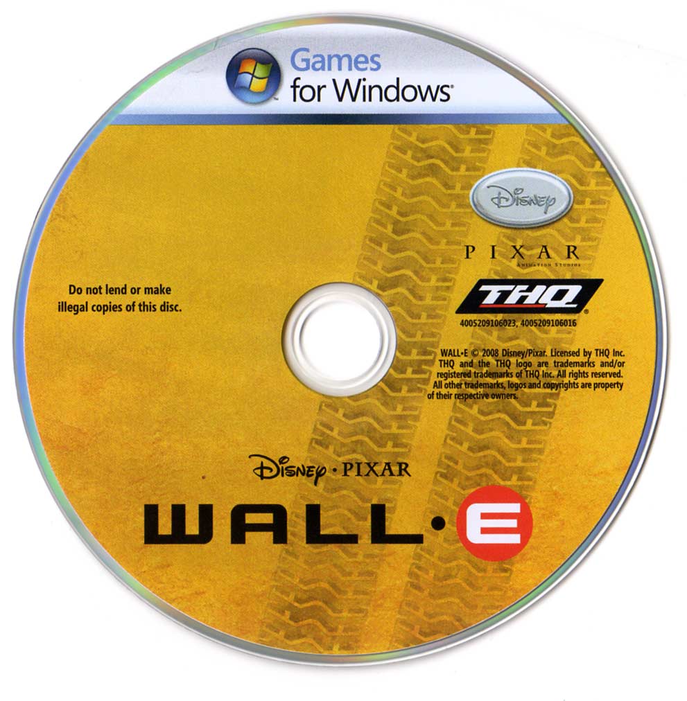 Galette Wall-E (2008 Jeu vidéo THQ pour PC et MAC)