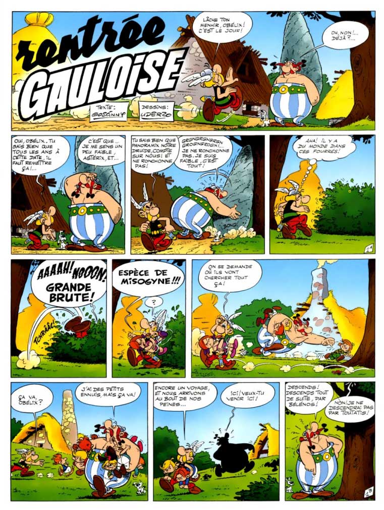Astérix et la Rentrée gauloise page 3