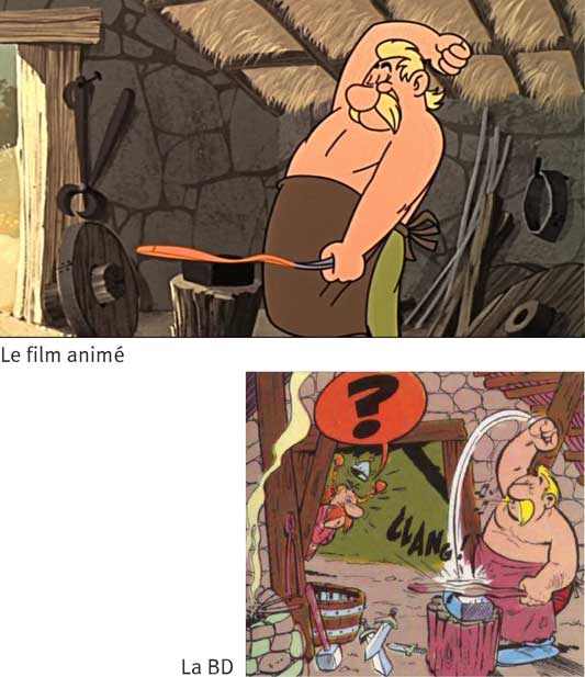 Astérix le Gaulois film animé comparé à la BD