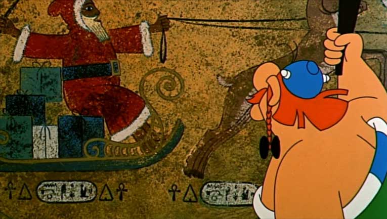 Astérix et Cléopâtre (dessin animé 1968) père Noël