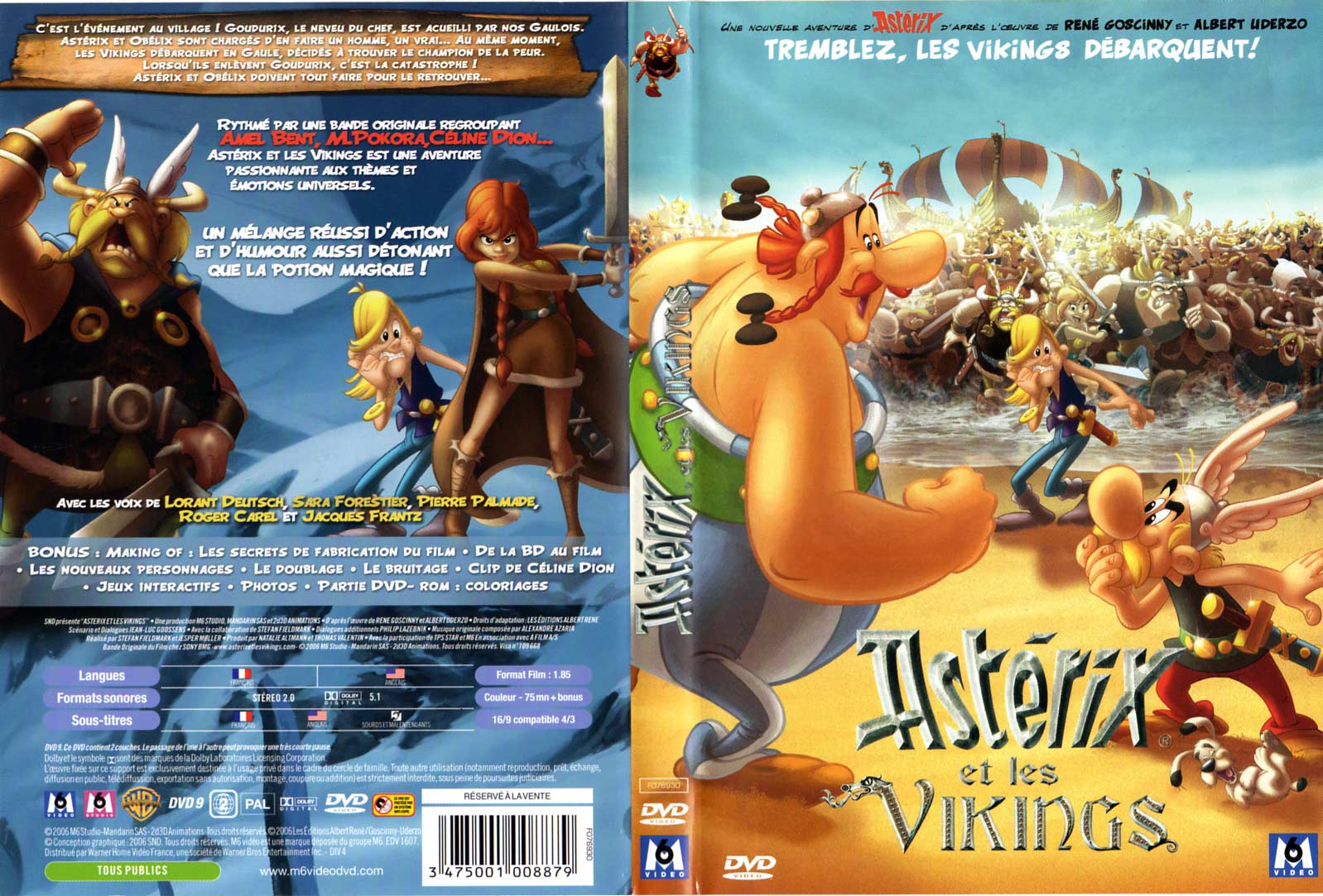 Astérix et les Vikings (2006) jacquette DVD