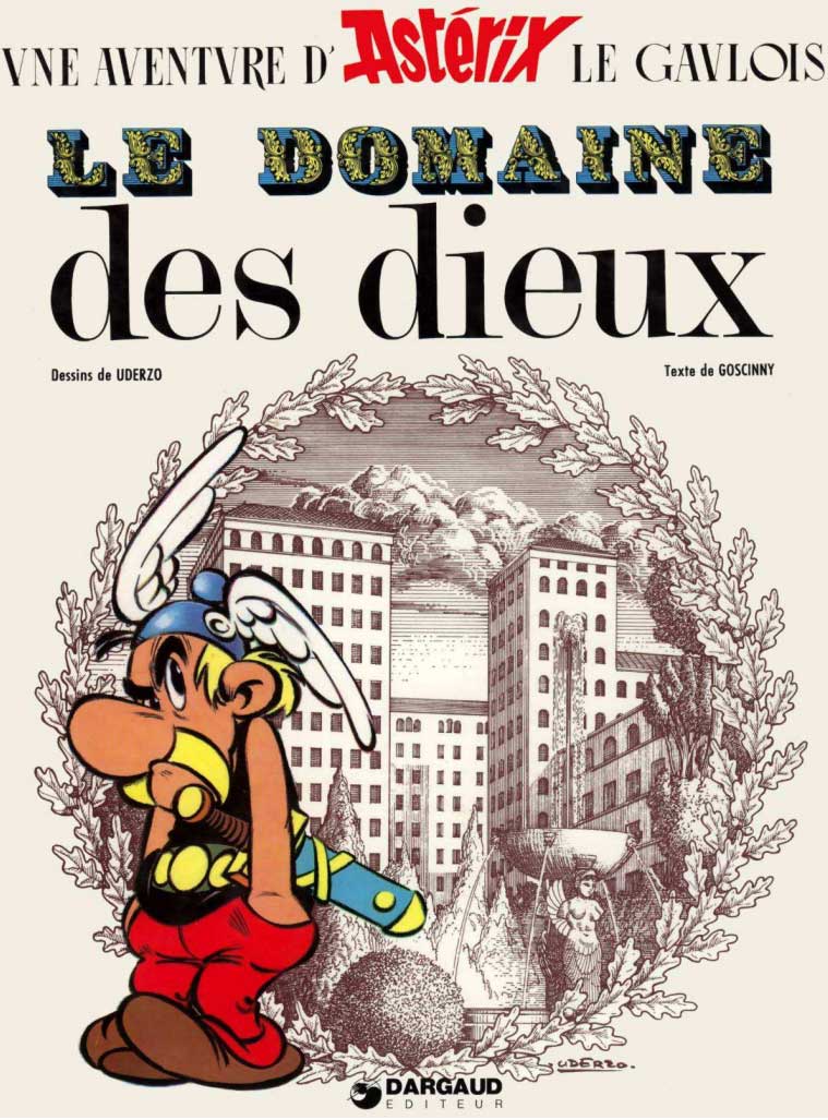 Le Domaine des dieux (Astérix) Couverture