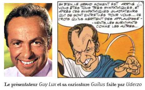 Guilus, la caricature du présentateur Guy Lux
