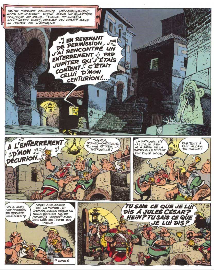 T21 : Le Cadeau de César (Astérix) page 1