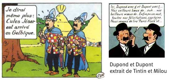 Les Dupont et Dupond de Tintin