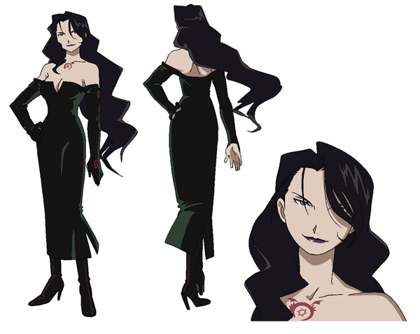 Model Sheet de Lust (homonculus) - Fullmetal Alchemist