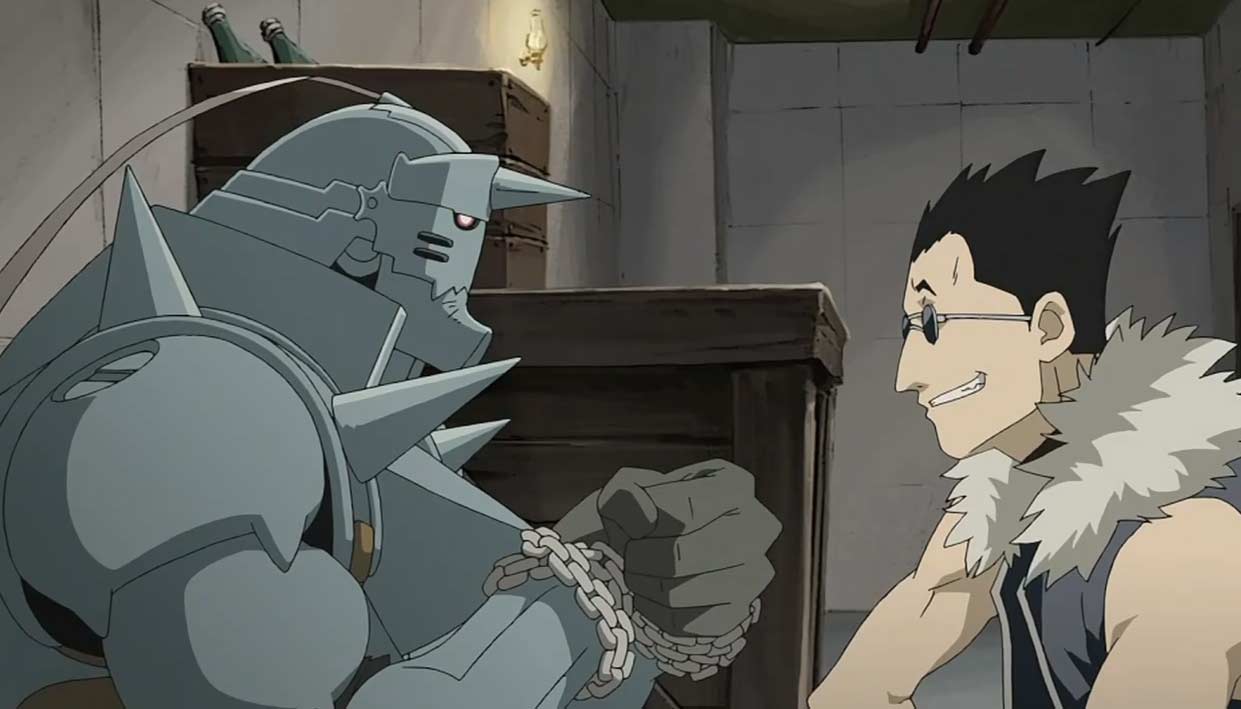 Greed a capturé Alphonse pour lui poser des questions sur la manière dont il a lié son âme à une armure