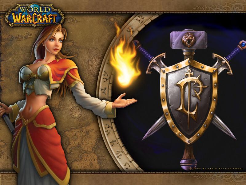 Fond d'écran officiel des humains de World of Warcraft