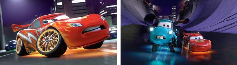 Flash dans Tokyo Martin (Cars - Pixar)