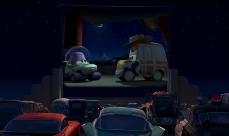 épilogue Cars dans le cinéma open air