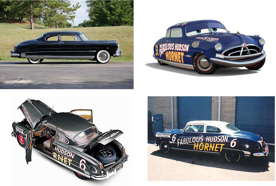 Doc Hudson (Pixar – Cars) et la Hudson Hornet originale