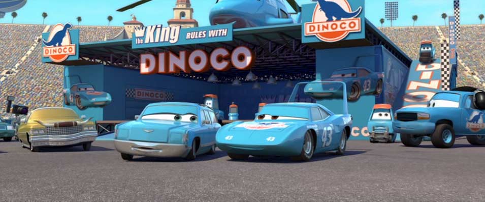 Le King Strip Weathers et sa femme (Pixar - Cars)