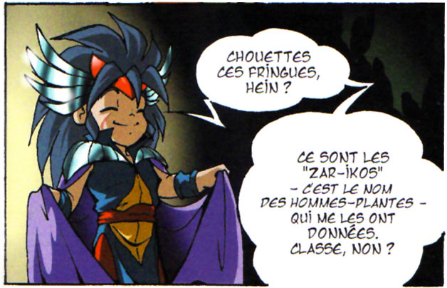 Elysio avec le costume de Darkhell (Les Légendaires)