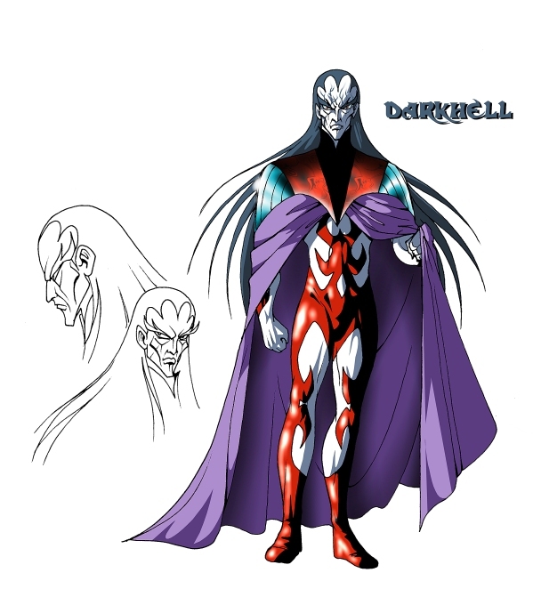 Darkhell adulte (Les Légendaires) Model Sheet