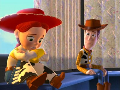 Jessie raconte sa triste histoire à Woody