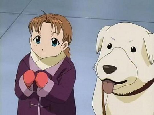Nina et son chien Alexander