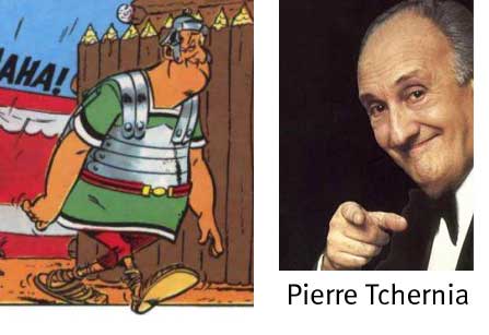 Pierre TCHERNIA dans le tome 24 d'Astérix