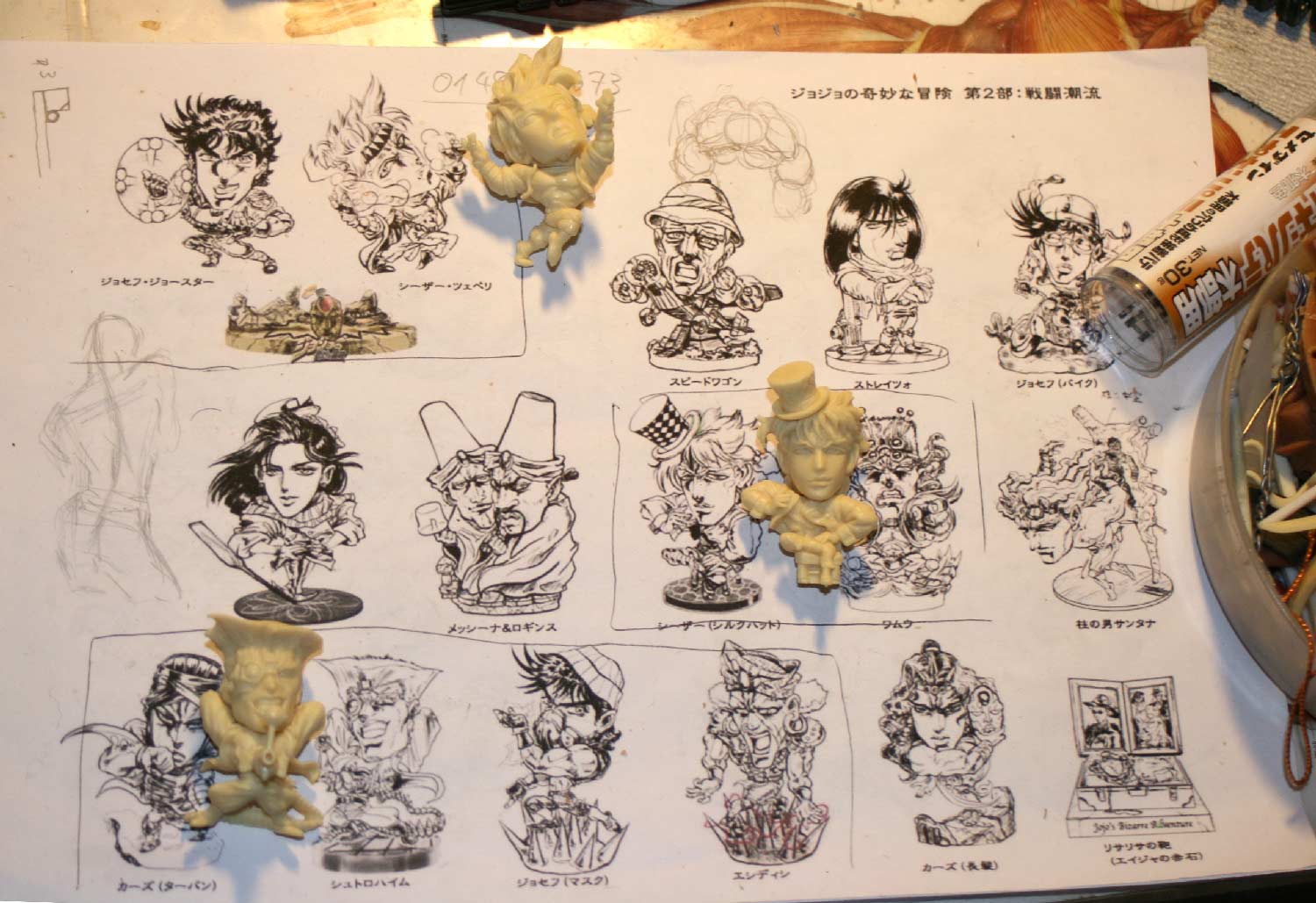 Figurines SD, les croquis sont aussi fait par Shin-ichiro Natsusaka